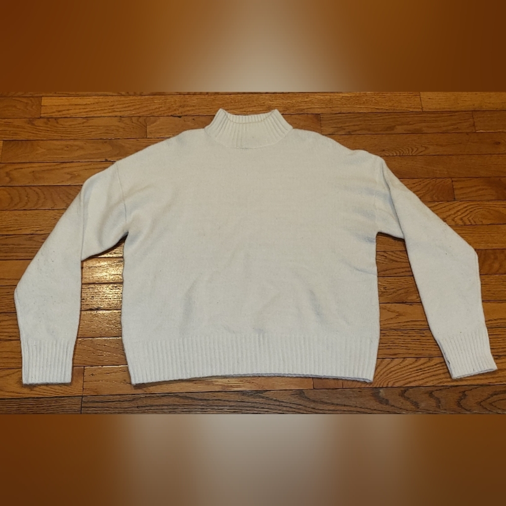 Bershka White Turtleneck Sweater